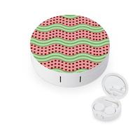 fkgvwo Étui À Lentilles De Contact Points Rouges Étui À Lunettes De Voyage avec Miroir Et Pinces À Épiler