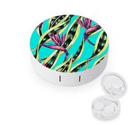 fkgvwo Etui pour Lentilles De Contact Feuille Bleue Boite À Lentilles De Contact pour Maison Voyage