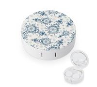fkgvwo Etui pour Lentilles De Contact Phare Boussole Boite À Lentilles De Contact pour Maison Voyage
