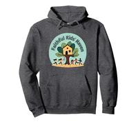 FKH Faithful Kids Haven - Aventure Joyeuse cabane dans Les Arbres Sweat à Capuche, Unisexe pour Adultes, Chiné Foncé, XXL