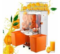 FKINGLRK Électrique Citrus Juicer, 120W Commercial Frais Pressé Orange Juicer avec Alimentation Automatique Et Fonction De Pelage, Acier Inoxydable Juicer pour Les Oranges, Citrons
