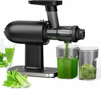FKINGLRK Extracteur de jus à Mastication Lente, extracteur de jus de céleri à Fonction Inverse, Presse-Agrumes à Froid pour légumes et Fruits, Herbe de blé, Fruits et légumes