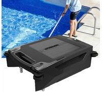 FKINGLRK Robot Nettoyeur Solaire pour Piscine Hors Sol - Écumeur Automatique sans Fil avec Double Charge, optimisation du Parcours, Deux Modes de Vitesse, Compatible avec l'eau salée