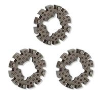 fKiZanthene Adaptateurs pour lames de scie multifonctions, lot de trois connecteurs en acier carbone pour accessoires d outillage électroportatif, usage maison atelier et chantier