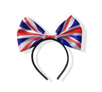 fKiZanthene Bandeau Coiffe Nœud Style Union Jack avec Motif Imprimé pour Accessoires De Coiffure et Déguisement lors de Fête Costume ou Cosplay