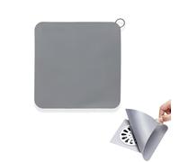 fKiZanthene Bouchon Douche Anti Odeur Silicone Gris 20x20 cm Lot de 2 pour Salle de Bain et Cuisine clapet Anti Odeur évier Baignoire