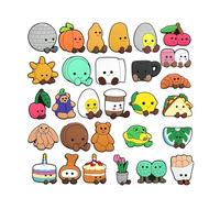 fKiZanthene Charms Crocs 30 Pcs PVC, Chaussures Breloques avec Pins pour Crocs, Accessoires Mode Enfants, Décoration Chaussures