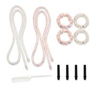 fKiZanthene Heatless Curls Lot de 11 bandeaux à boucler sans chaleur pour la nuit avec accessoires pour une utilisation dans la chambre à coucher, la salle de bain et la maison