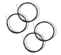 fKiZanthene Lacets à fermeture rotative automatique cent quarante centimètres, lot de quatre lacets rapides en câble acier pour chaussures sport école et usage quotidien