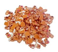 fKiZanthene Lot de 100 mini décorations Capybara en résine, figurines d'animaux minuscules pour breloques de chaussures, artisanat de jardin miniature
