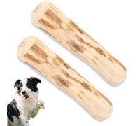 fKiZanthene Lot de 2 bois de café naturel pour chiens et chiots - Jouet à mâcher pour l'occupation lors du jeu, de la mastication et du port au quotidien
