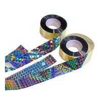 fKiZanthene Lot de 2 rubans adhésifs anti-oiseaux réfléchissants double face holographique dissuasif pour oiseaux - 2,4 cm x 80 m - effrayer les pigeons, mouettes, corbeaux, étourneaux et hirondelles