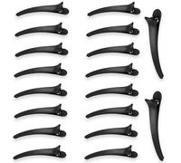 fKiZanthene Lot de 20 pinces à cheveux noires en forme de bec de canard pour le brushing et la coiffure à la maison ou au salon