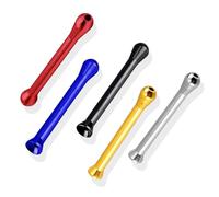 fKiZanthene Lot de 5 Pailles Réutilisables en Métal Multicolore, Paille Métallique en Alliage d’Aluminium pour Dégustation Aromatique et Boissons à la Maison ou au Bureau