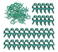 fKiZanthene Lot de 50 pinces pour plantes grimpantes - Pour plantes grimpantes - Vert - 4,5 x 3 cm