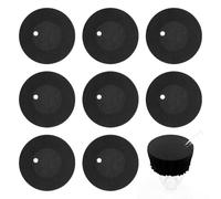 fKiZanthene Lot de 8 couvercles de boisson noirs, couvercles anti-pointes, couvercles universels pour tasses, bouchons de protection anti-drogues, pour filles, femmes, bars, fêtes et enterrements de