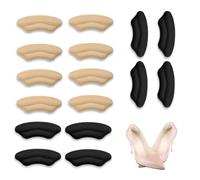 fKiZanthene Lot de 8 paires de talonnettes autocollantes avec design ergonomique, coussinets de talon pour bottes, chaussures de travail et vie quotidienne