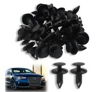 fKiZanthene Lot de Trente Rivets Plastiques Voiture, Clips de Fixation 8 mm Noir pour Garde-Boue, Accessoire pour Véhicules et Ateliers - Pour Installation et Réparation de Panneaux