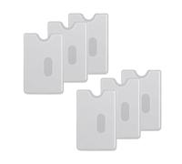 fKiZanthene Porte Carte bancaire Transparent Lot de 6 étuis Plastiques Ultra Fins avec Trou protège Carte navigo et Carte id pour Bureau Voyage et Usage Quotidien