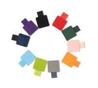 fKiZanthene Porte Stylo Autocollant en Cuir, Lot de 10 Attaches Stylo Élastiques pour Carnets et Cahiers, Accessoires de Bureau pour Organiser Stylos au Travail, à l’École ou à la Maison