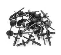 fKiZanthene Rivets Pop Noirs Universels Lot de Soixante Rivets Plastique pour Passage de Roue et Panneaux de Portes Fixations Auto pour Garage Atelier et Réparations de Véhicules