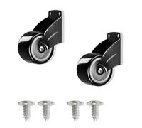 fKiZanthene Roulettes de Portail Coulissant avec Support Anti-Affaissement et Roues Fixes, Capacité 250 kg, Pour Portails en Bois, Clôtures, Jardin et Allée