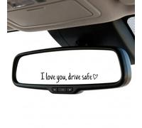 fKiZanthene Stickers Voiture I Love You Drive Safe Lot de 8 Autocollants Vinyle Étanches pour Rétroviseur et Intérieur Voiture Décoration Message Amical pour Trajets Quotidiens et Usage Extérieur
