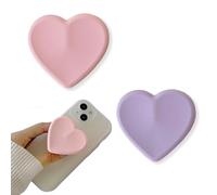 fKiZanthene Support Téléphone Extensible Lot de Deux Poignées en Silicone Forme Cœur pour Prise et Visionnage Accessoire de Table Adapté aux Photos aux Vidéos et à lUtilisation Quotidienne