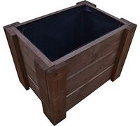 FKL DESIGN Home Deco D24 Jardinière en bois (40x30x35cm, palissandre)
