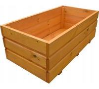 FKL DESIGN Home Deco Jardinière en bois 80 x 40 x 30cm D28 (Noyer)