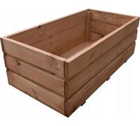 FKL DESIGN Home Deco Jardinière en bois 80x 40x 30cm D28 (teck)