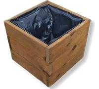 FKL DESIGN Home Deco Jardinière en bois D26 (chêne, 30 x 30 x 24 cm)