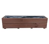 FKL DESIGN Home Deco Jardinière en Bois jardinière terrasse entièrement assemblée D27 Palissandre (Longueur 90 cm)