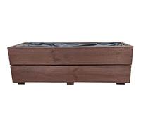 FKL DESIGN Home Deco Jardinière en Bois jardinière terrasse entièrement assemblée D27 Palissandre (Longueur 60 cm)