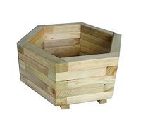 FKL DESIGN Home Deco Jardinière en Bois pour Jardin, terrasse, Jardin, terrasse, jardinière en Bois, Decko, Vert imprégné, prêt à Monter, D23 (51 x 44 x 23 cm)