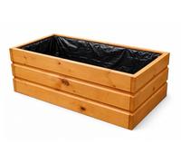 FKL DESIGN Home Deco Jardinière en Bois pour Pots de Fleurs, Jardin, terrasse, prête à Monter, 80 cm x 40 cm x 30 cm, D28 (écrou)