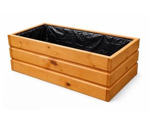 FKL DESIGN Home Deco Jardinière en Bois pour Pots de Fleurs, Jardin, terrasse, prête à Monter, 80 cm x 40 cm x 30 cm, D28 (écrou)