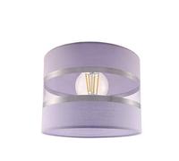 FKL DESIGN Home Deco Lampe suspendue lampe pour chambre d'enfant belle lampe suspendue en métal différentes versions ABK1L (abat-jour : violet, cadre : bleu)