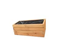 FKL DESIGN Home Deco NOUVEAU bac à plantes en bois TOP bac à plantes D2 chêne (60 cm)