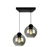FKL DESIGN Home Deco Plafonnier à suspension - Lampe murale - Lampe de table - Boule - Noir - Gris - Blanc - Série N100 - Différentes variantes (AZ2)