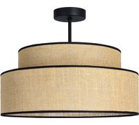 FKL DESIGN Home Deco Plafonnier Marron Noir Éclairage Plafonnier de la série BE110-D-BSB (Marron, Noir)