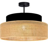 FKL DESIGN Home Deco Plafonnier Marron Noir Éclairage Plafonnier de la série BE110-D-SB1 (Marron, Noir)