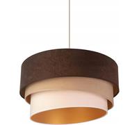 FKL DESIGN Home Deco - Suspension Table à manger - Luminaires suspendus et suspensions - Plafonnier suspendu - Abat-jour suspendu- Lampe de salle à manger - Salon - Lampe de cuisine - Marron - E27