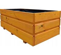 FKL Jardinière en Bois Pot de Plantes Jardin Patio Prêt à Monter 80 cm x 40 cm x 30 cm D28 (écrou)
