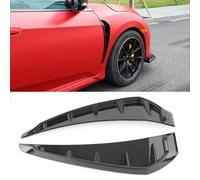 FKLJRRD Aile Latérale de Voiture pour Mitsubishi Pajero V97(3.8L) 2007-2012,Autocollants D'aile pour Voitures Ailes Latérales Modifiées Aérations Latérales D'Aile,B-Carbon Fiber Look