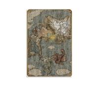 FKLZEBXV ELDEN RING - Affiche de jeu de carte en métal - Cadeau pour joueur - Décoration murale pour salon, chambre à coucher - 60 x 90 cm