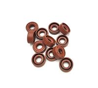 FKM Bague d'étanchéité Tc couverts Type à double lèvre avec joint d'huile Jarretière, 8X16X5mm 2Pcs