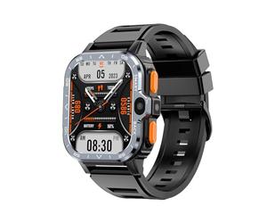 FKMBD Valdus PGD Montre intelligente Android pour homme GPS 16 G/64 Go ROM Stockage HD Double caméra NFC 2G 4G Carte SIM WiFi sans fil Accès rapide à Internet Montres Bluetooth (Noir)
