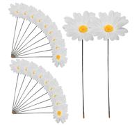 fkngcp 20pcs enjeux de Jardin décoratif, créatif 3D Daisy Flower Garden Stakes Décoration Plant Panne Ornements pour la Cour extérieure