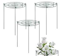 fkngcp 3pcs Cages de Pivoine et soutient 12x16 '' Les pivoines soutiennent la Cage végétale avec 3 Jambes Peonies Soutiennent l'anneau de Plante Robuste pour Les Fleurs, la Tomate, l'hortensia Peony